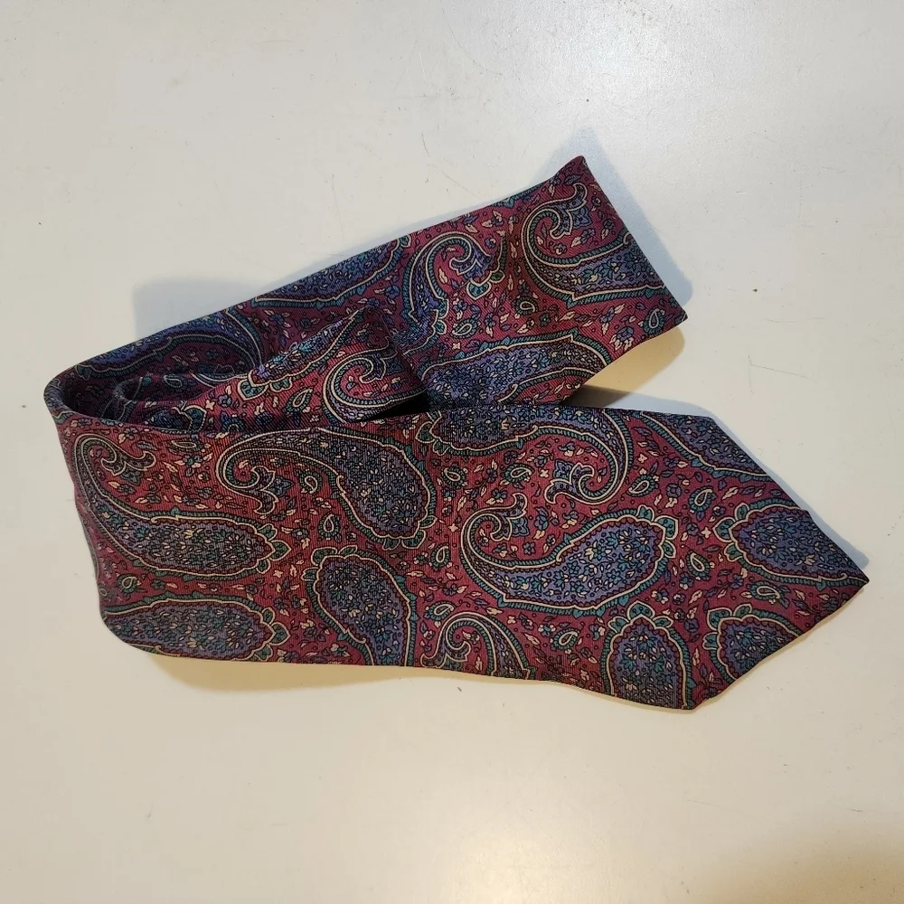 Yves Saint Laurent Neck Vintage Presley 100% Silk Men's Neck